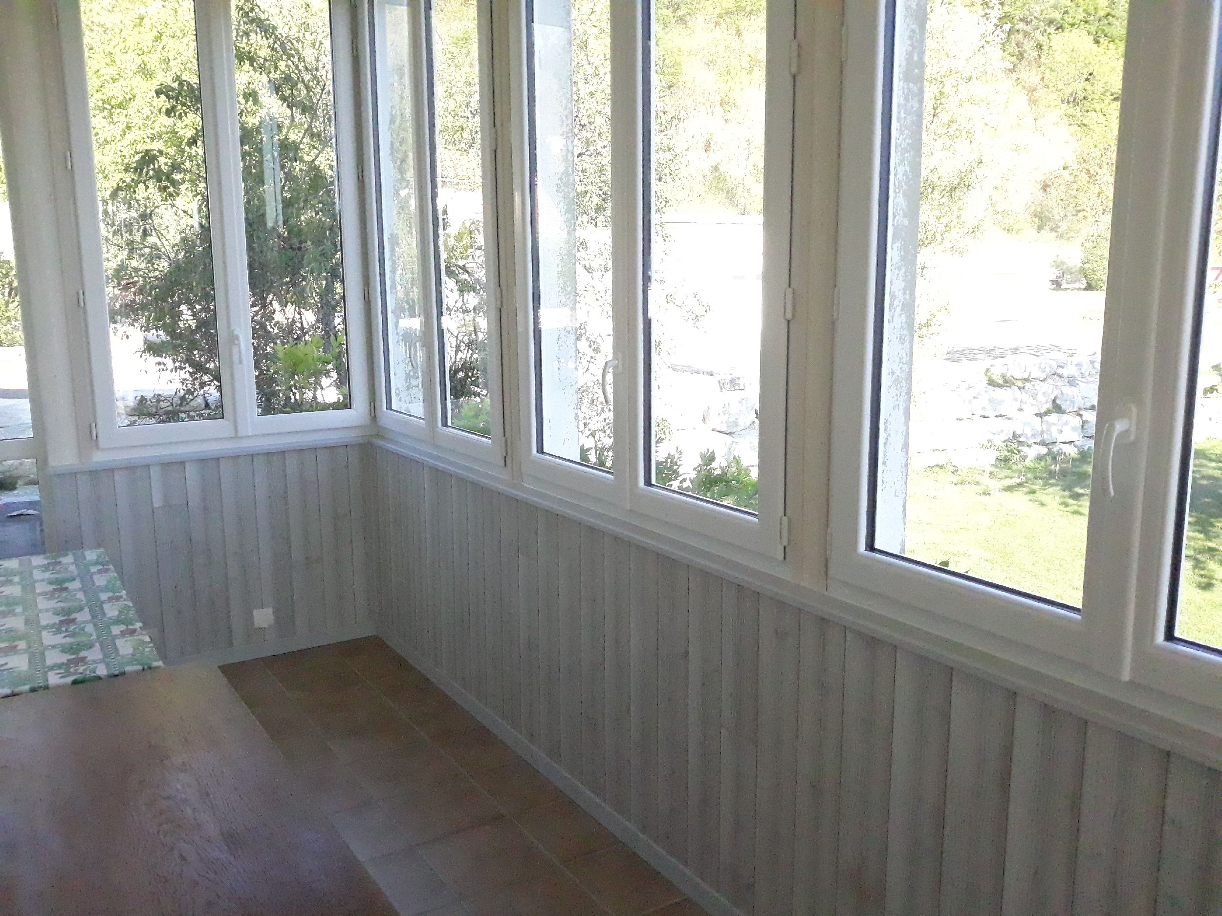 RÉNOVATION VÉRANDA - Isolation + Lambris Bois